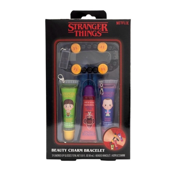 Netflix Other - Stranger Things Beauty Charm Bracelet Set AND Lip balm set